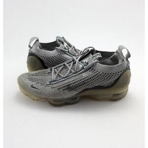 Mens Nike Air VaporMax 2021 Flyknit SE Gray Running Shoes DN3074-001 Size 10.5